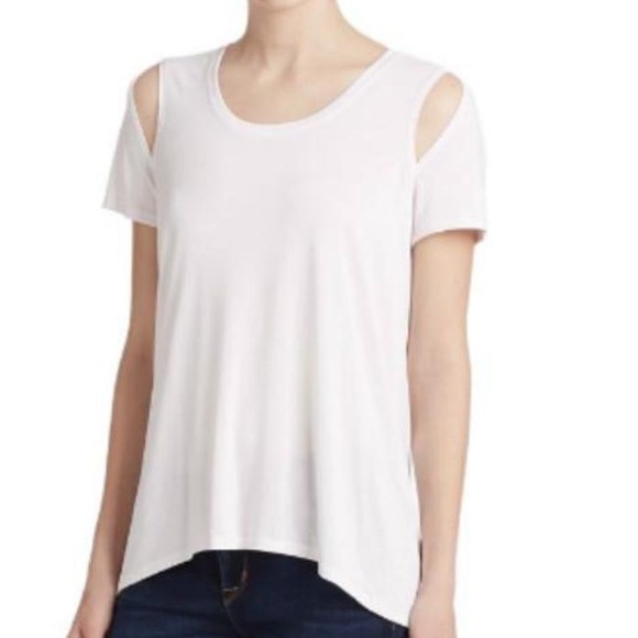 BCBG MAXAZRIA Short Sleeve Cutout T-Shirt - Picture 4 of 6